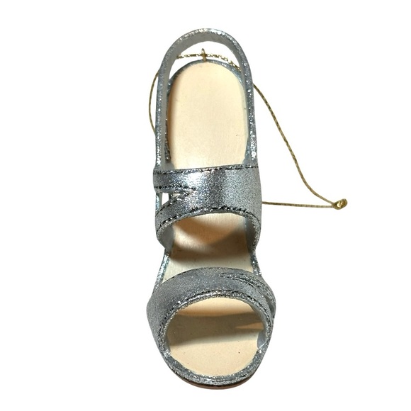 METROPOLITAN MUSEUM OF ART SILVER BANDED SLINGBACK SHOE ORNAMENT 2010 - Picture 4 of 8